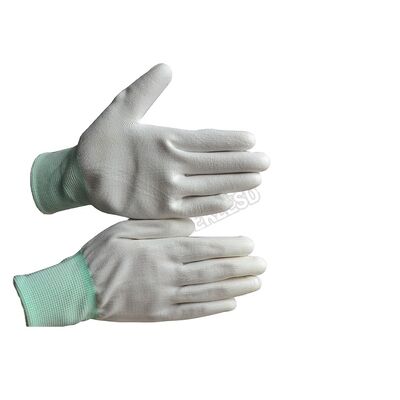 ESD Conductive Gloves Anti Slip Anti Static Work Glove with PU Coated Tip and Palm