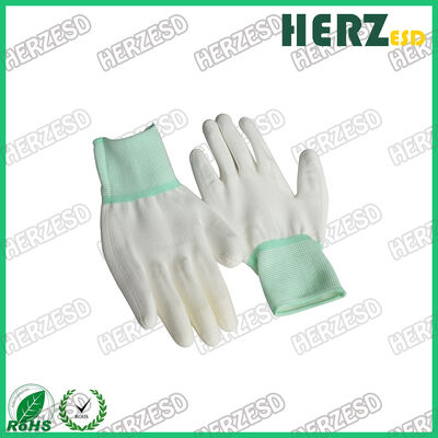 ESD Conductive Gloves Anti Slip Anti Static Work Glove with PU Coated Tip and Palm