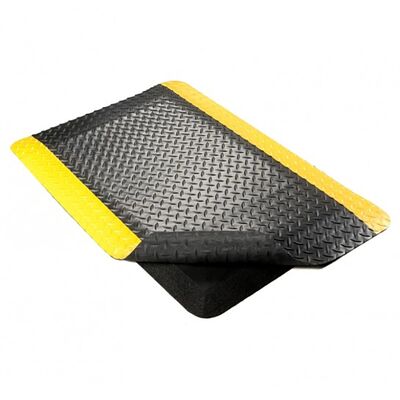 ESD Anti-Fatigue Mat for Industrial Workshop | 3 layer Floor Mat with Yellow Border