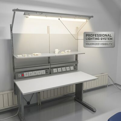 Heavy Duty Laboratory ESD Workbench Adjustable Anti Static Work Table For Electronics Rework Repair Station