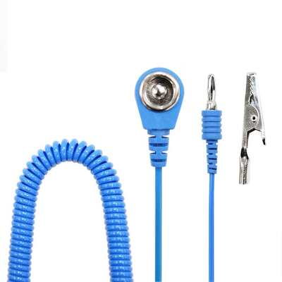 Customized ESD Grounding Cord Antistatic Ground Wire for ESD Mat and Workbench