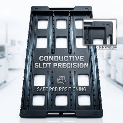 Rotating ESD Circulation PCB Rack Metal Frame for SMT Circuit Board Storage