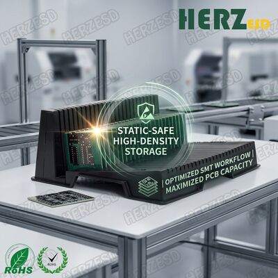 Rotating ESD Circulation PCB Rack Metal Frame for SMT Circuit Board Storage