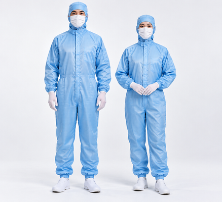 ESD Protective Coverall for Electronics Semiconductor Cleanroom