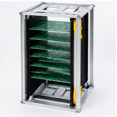 Gear Track Adjustment ESD PCB Magazine Rack Anti static SMT PCB Storage Rack