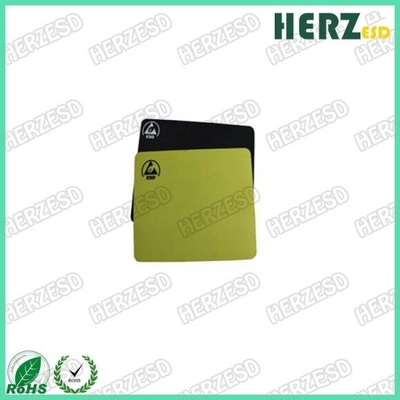 Size 18 X 22cm ESD Safe Office Supplies , ESD Mouse Pad Black / Yellow Color