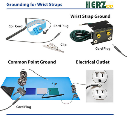 Synthetic Rubber ESD Antistatic Table Mat For Electronic Workline