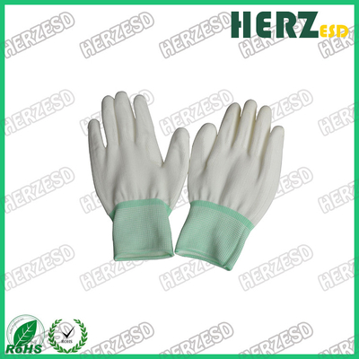 Electronic Workshop ESD Safe Gloves, Anti Static Work Gloves PU Finger Tip Coating