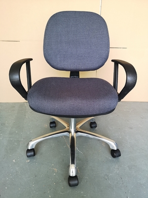 Triple Adjustable ESD Drafting Chair , Comfortable Lab Chairs With Armrest