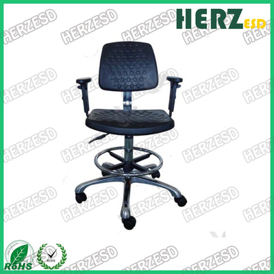 Seat Size 450*430mm ESD Safe Chairs PU Foam Surface Material With Foot Rest