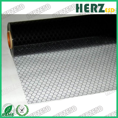 No Powder / Oil ESD PVC Grid Curtain , Anti Static PVC Curtain Size 1.37 X 30m