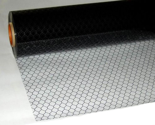 Cleanroom ESD PVC Curtain Transparent / Black Grid Antistatic Curtain