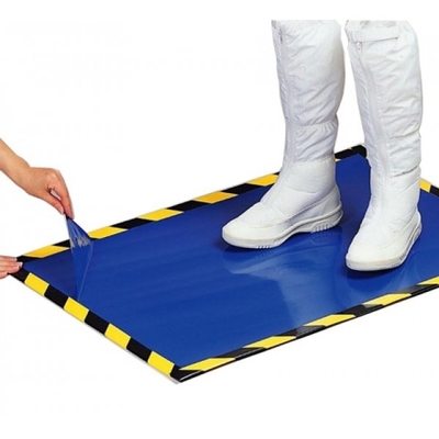 18'' Cleanroom Sticky Mats For Electronic Factory Adhesive Tacky Floor Mat