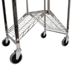 Carbon Steel SMD SMT ESD PCB Shelf Chrome Wire Storage Shelving Rack Trolley Cart