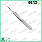 High Temperature Resistance Fine Point Tweezers , ESD Hand Tools Silver Color