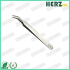 15 Degrees Angle Electronic Static Discharge Tools Curved Flat Tip Tweezers