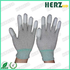 Electronic Workshop ESD Safe Gloves , Anti Static Work Gloves PU Finger Tip Coating