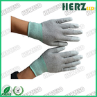 Electronic Workshop ESD Safe Gloves , Anti Static Work Gloves PU Finger Tip Coating