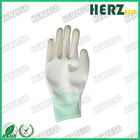 Breathable ESD Hand Gloves Knitted Nylon Material With PU Coated Finger Tip