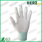 Breathable ESD Hand Gloves Knitted Nylon Material With PU Coated Finger Tip
