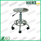 Round Shape Stainless Steel Lab Stool Diameter 320mm Chrome Plated Feet Material