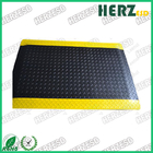 Yellow And Black ESD Rubber Mat With PVC / EPDM Foam / Rubber Material