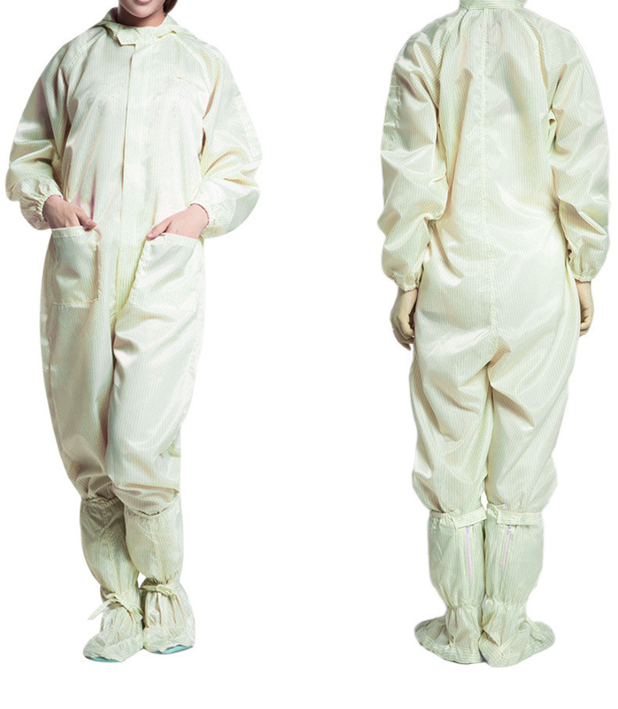 ESD Anti Static Jumpsuit Work Joined Garment For Cleanroom