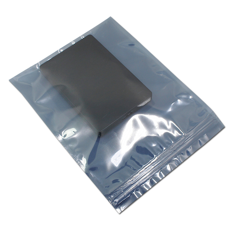 Zip lock Transparent ESD Metalized Static Shielding Bag For Component Packing
