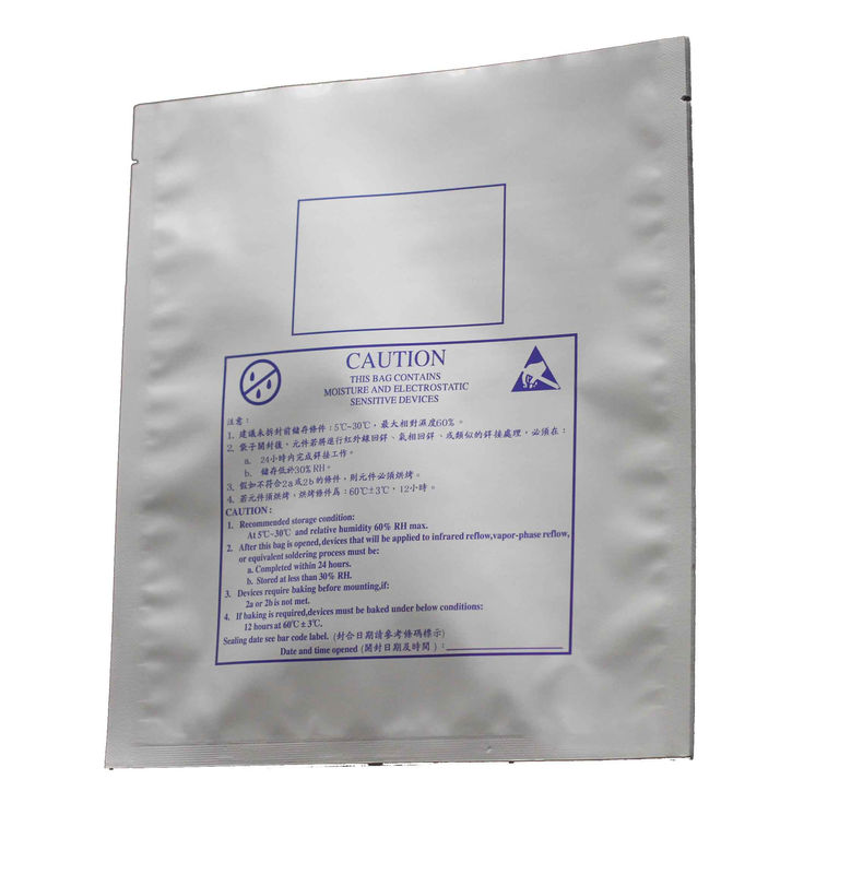 ESD Moisture Barrier Bag Silver Vacuum Packaging ESD Aluminum Foil Bag