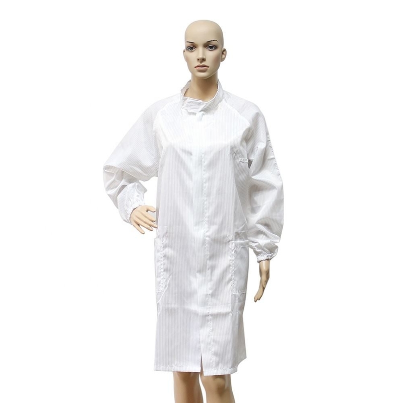 Antistatic Cleanroom Work Clothes Smock Jumpsuit Uniform Workwear Labcoat Protective Coverall