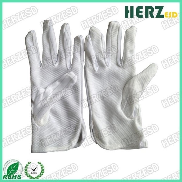 Anti Slip ESD Protection Gloves , Anti Static Hand Gloves With Grip Palm Dots