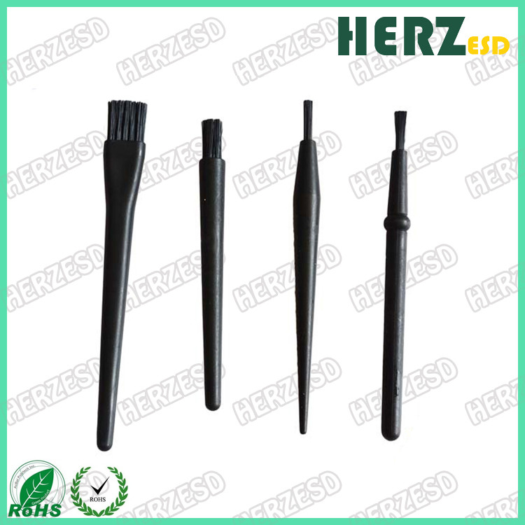 Black Color Anti Static Cleaning Brush , ESD Safe Brush Various Style Available