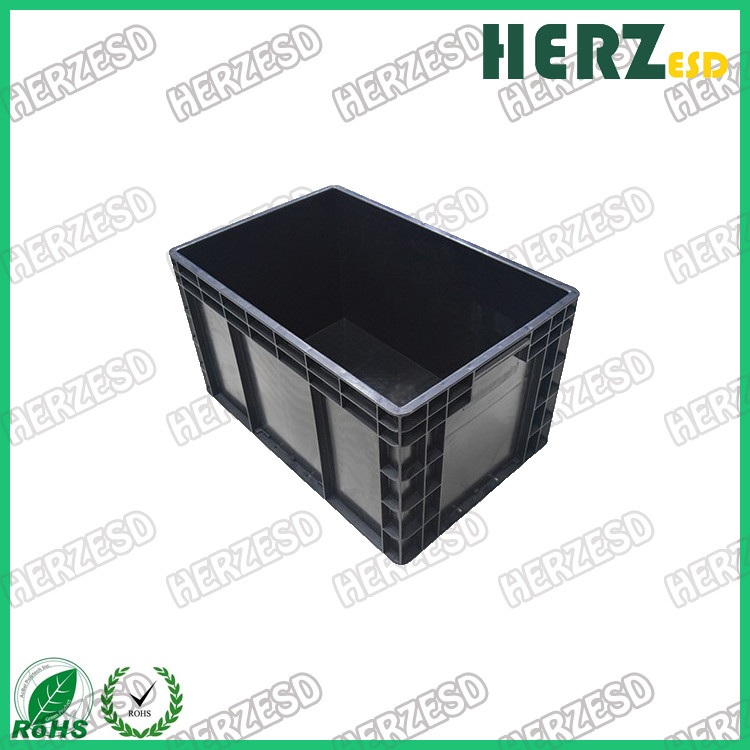 Anti Static Conductive PP Box PP Injection Box Divider Cover / Heighten Layer Available