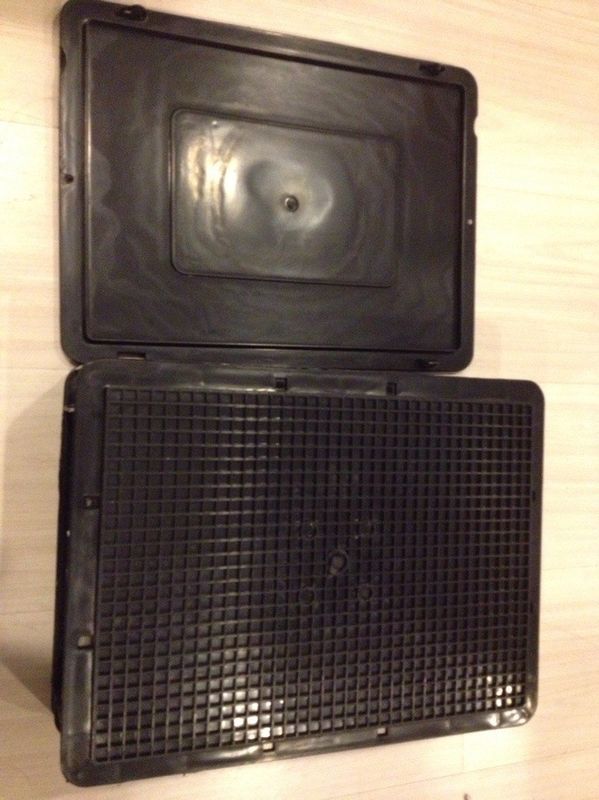 Non Toxic Stackable ESD Plastic Bins , 400 * 300 * 150mm ESD Totes