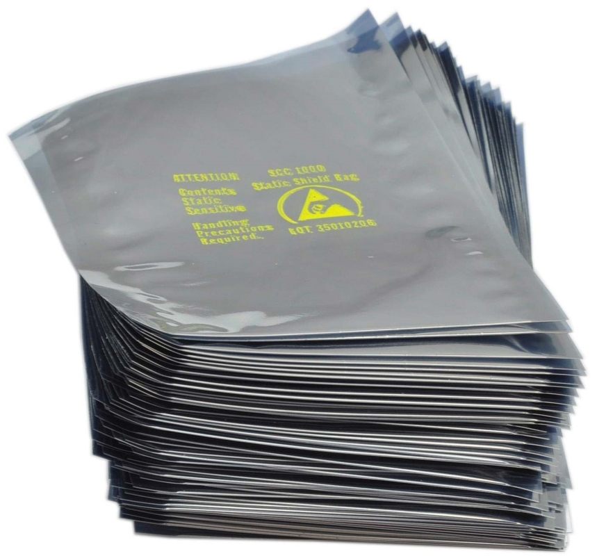 Static Discharge ESD Shielding Bags , ESD Ziplock Bags Transparent Color