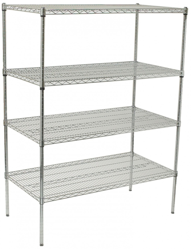 Electroplate Surface SS201 SS304 Antistatic ESD Storage Shelves