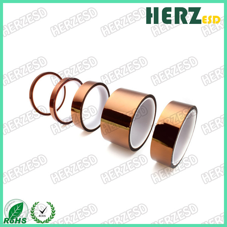Gold Anti Static Polyimide Pcb Masking Adhesive Tape For High Temperatures