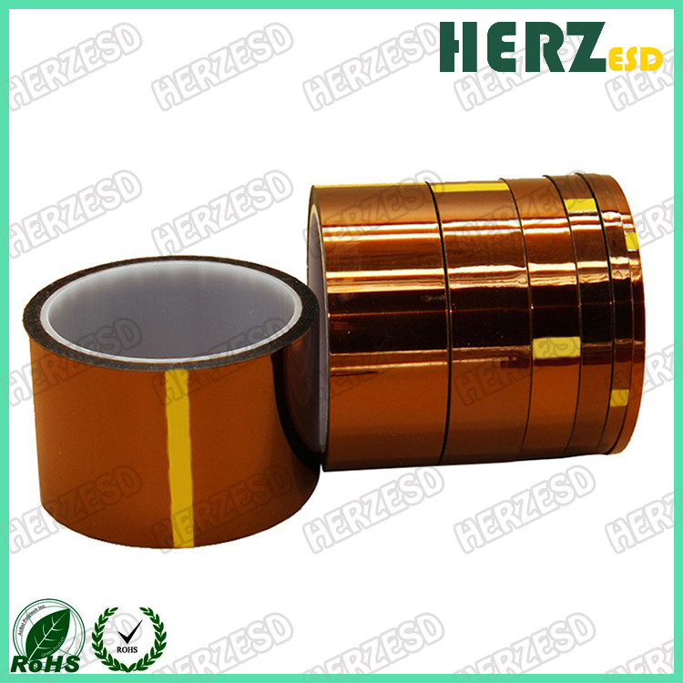 Gold Anti Static Polyimide Pcb Masking Adhesive Tape For High Temperatures