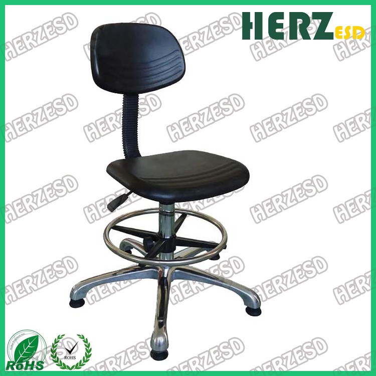 Adjustable Antistatic ESD Safe Chairs Pu Foam For Laboratory Workstation