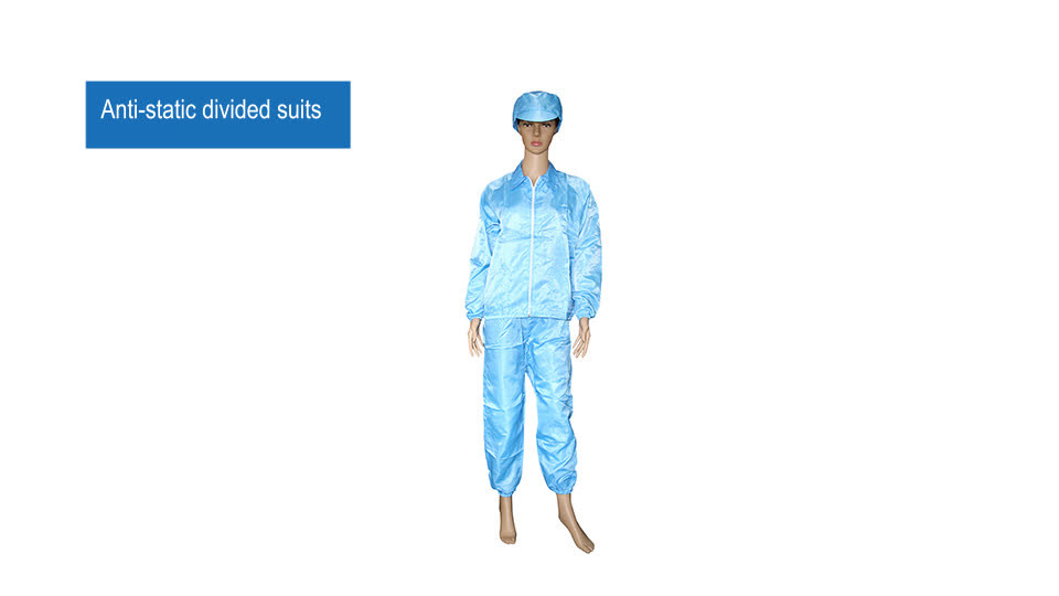 ESD Cleanroom Garment / Lab ESD Smock Uniform Working Clothes Antistatic