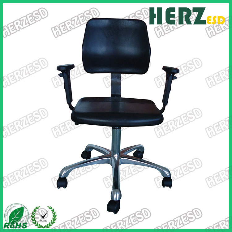 360 Degree Adjustable Swivel ESD Anti Static PU Foam Chair With Lifting Armrest