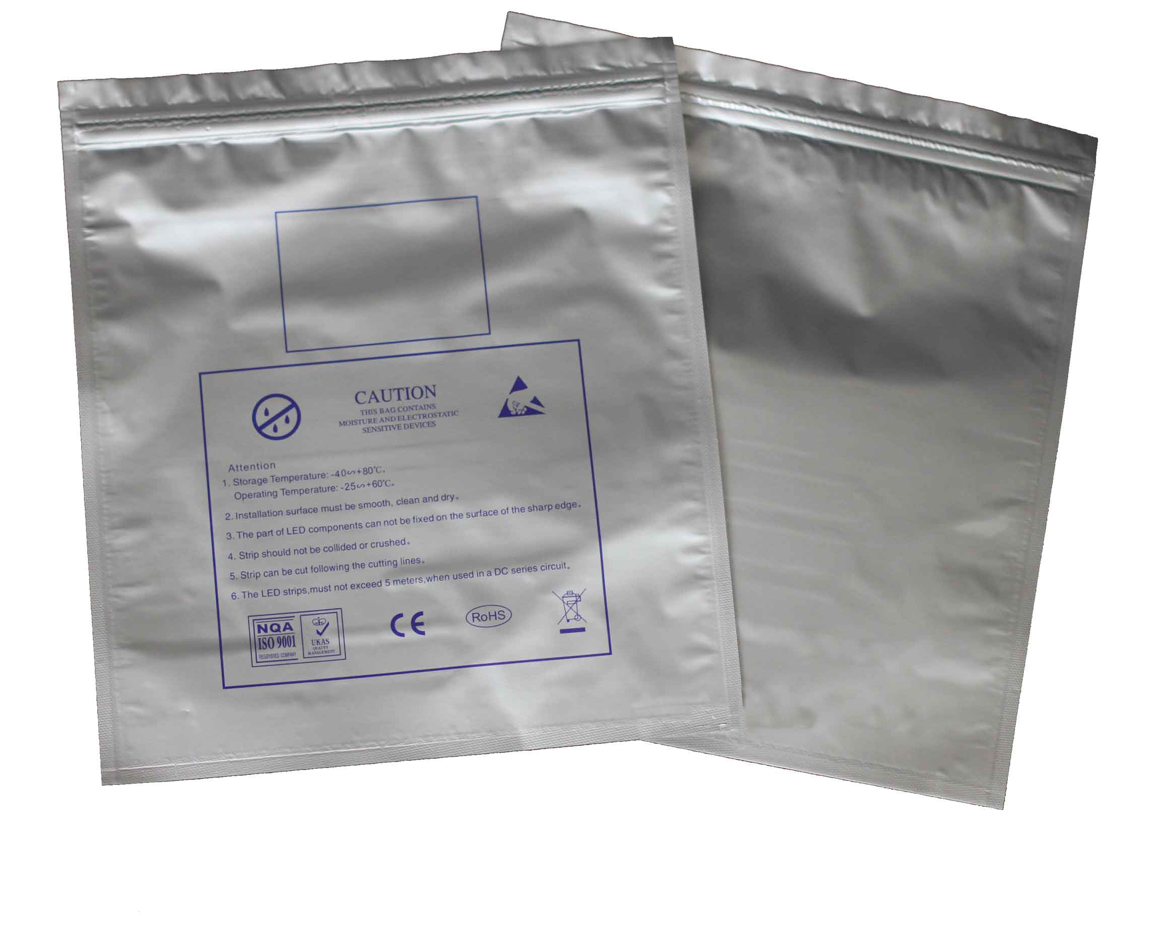 OEM Industrial ESD Anti Static Moisture Barrier Bag k Mylar Aluminum