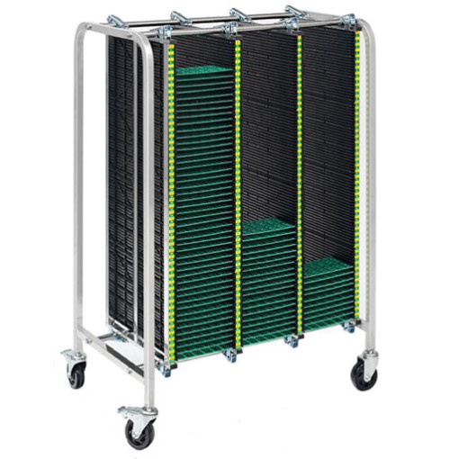 Esd Label Rack ESD Magazine Rack for PCB Protection | Anti-Static Storage Cart