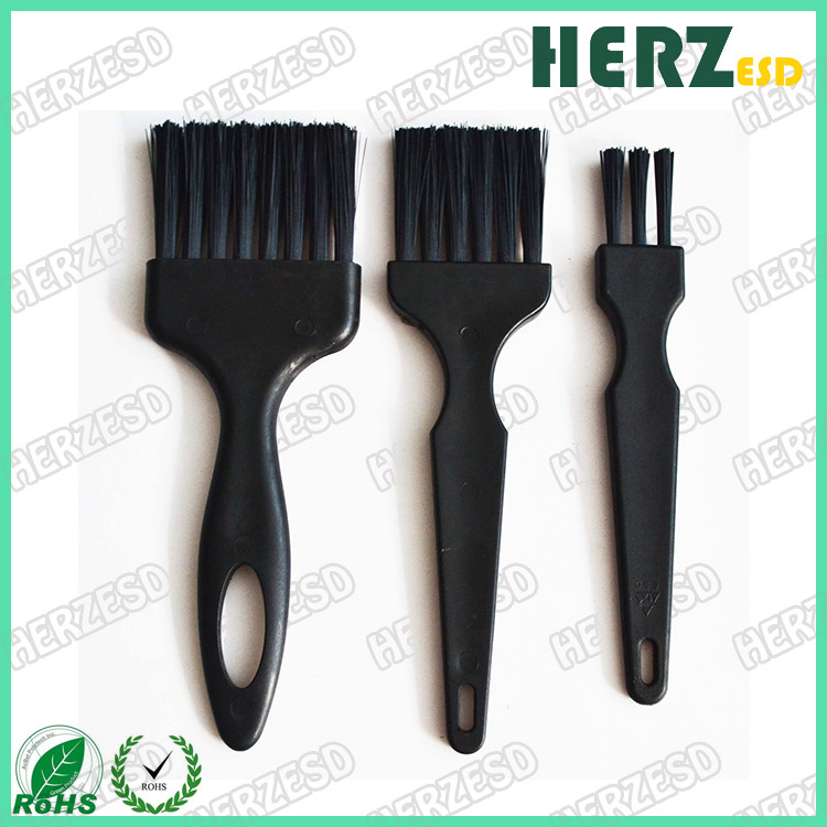 Black Color Anti Static Cleaning Brush , ESD Safe Brush Various Style Available