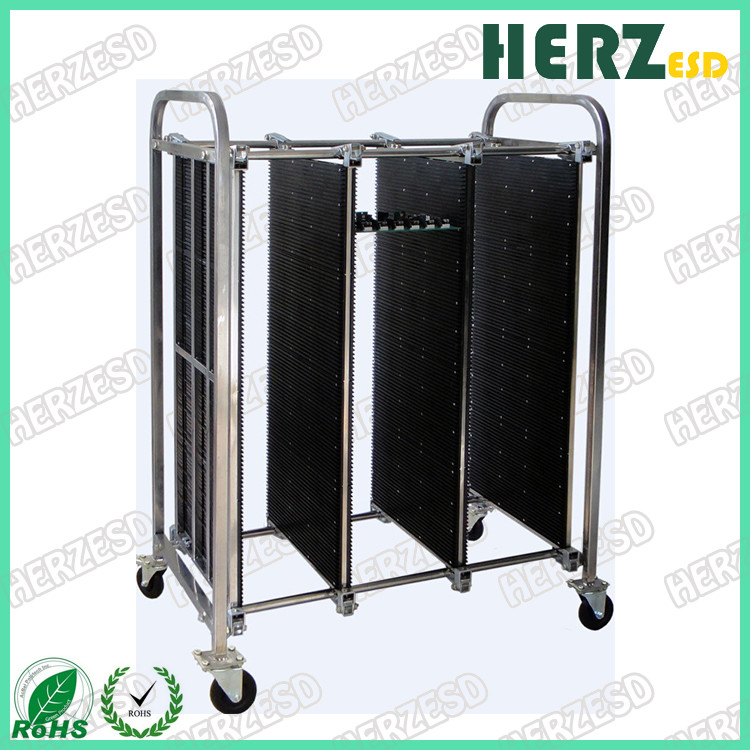 Four Wheels Design ESD Storage Racks Circulation Cart Frame Size 1100 × ...
