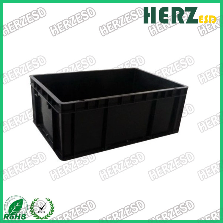 Dust Proof Non Toxic ESD Tote Boxes , ESD Plastic Bins For Electronic Workshop