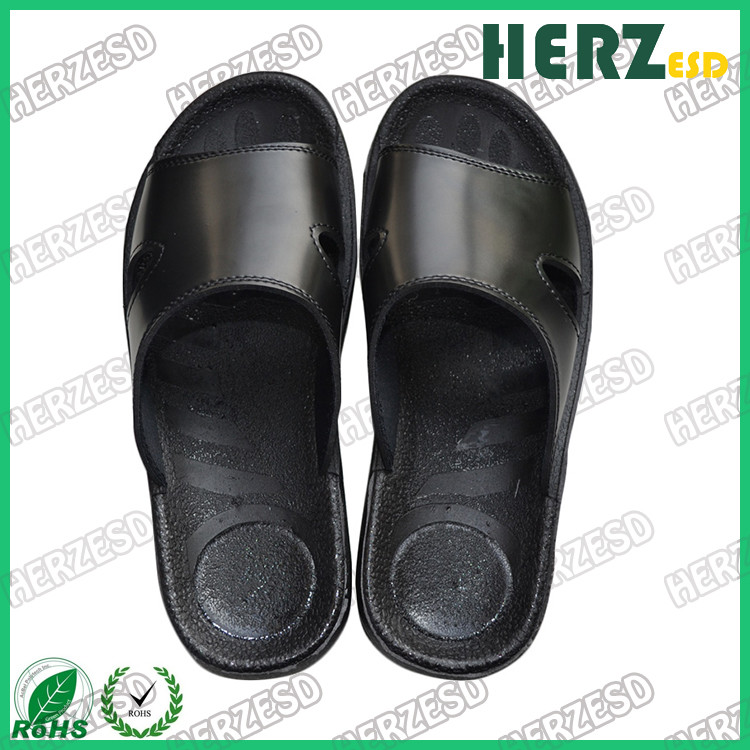 Slip Resistant ESD Safety Shoes / Pu Soft Slippers Efficiently Prevent Dust Generating