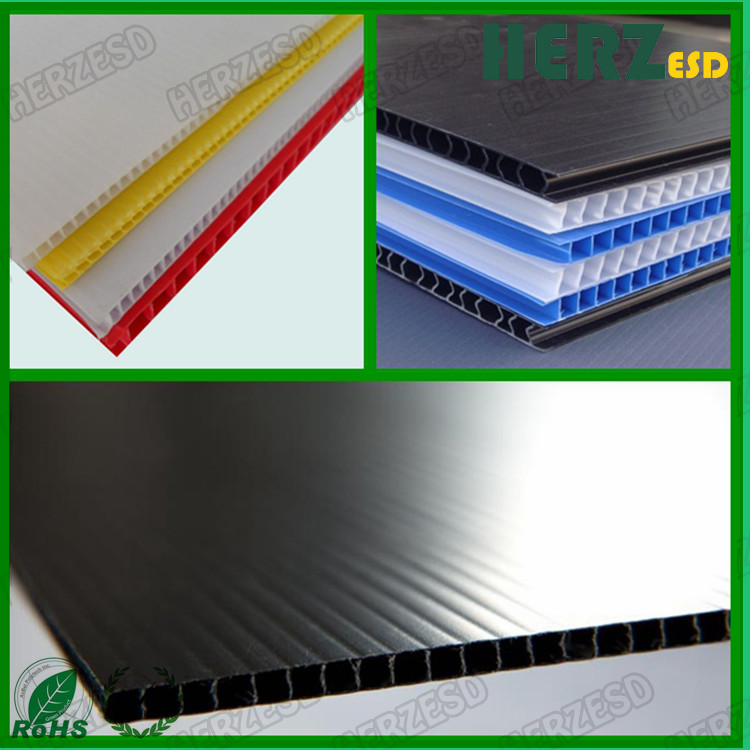 Conductive Colorful ESD Storage Box / Recycled Polypropylene Corrugated Board